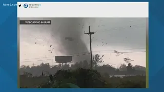 Caught on camera: Tornado east of Beaumont Wednesday morning