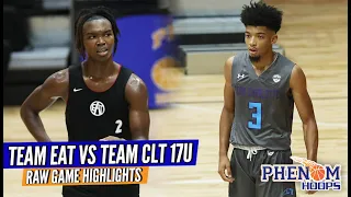 HIGHLIGHTS: BJ Freeman LAST SECOND SHOT Lifts Team Eat over Team CLT at Phenom Queen City Showcase!