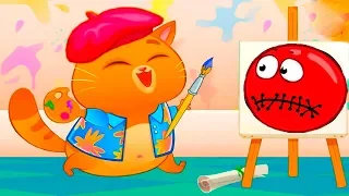 Суровый КОТИК БУБУ #16  Бубу художник  Мультик ИГРА про котят #УШАСТИК KIDS