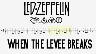 Led Zeppelin - When The Levee Breaks (Drum Tabs) By Chamis Drums