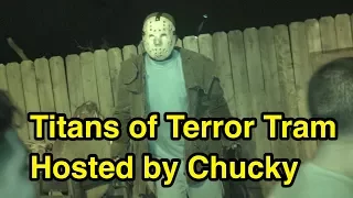 Titans of Terror Tram Hosted By Chucky with Night Vision - Halloween Horror Nights 2017 (CA)
