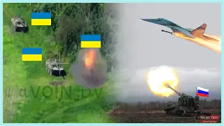 Horrible Moment Russia airforce Su-34 and ARTlLLERY• Destroy Ukraine Tank