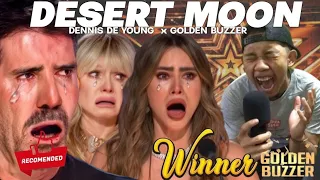 Golden Buzzer | All The Judges cried when he heard the song Desert Moon with an Extraordinary voice!