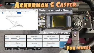 CarX - Ackerman & Caster - Explanation on Ackerman, Caster & Wheel wobble - Wheel Users & Controller