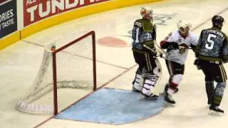 Hershey Bears goalie Philipp Grubauer crease movement and game action against the B-Sens
