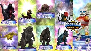 ALL LEGENDARY GODZILLA AND KAIJU UNITS SUMMON in Godzilla Battle line 哥斯拉战线 ゴジラバトルライン #SHORTS