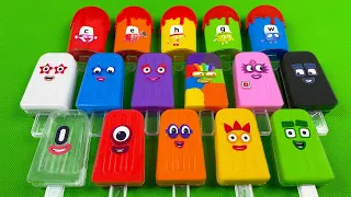 Alphablocks & Numberblocks - Looking Slime With Ice Cream Coloring! ASMR