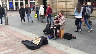 Coldplay - Adventure of a Lifetime - Busking in Glasgow | Andrew Duncan Cover