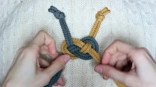 Macrame Tutorial Double Coin Knot by macramessage (Макраме узел "Жозефина")