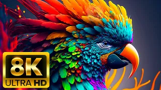 Tropical Animals (60FPS) ULTRA HD - With Nature Sounds Colorfully Dynamic