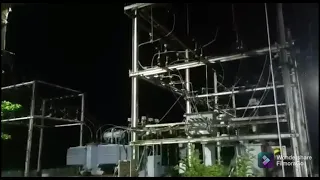 33kv power transformer blast when charge the supply #transformers #33/11kv