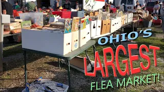 SEARCHING FOR SPORTS CARDS AND OLD COLLECTIBLES AT THE LARGEST FLEA MARKET IN OHIO