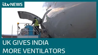 India to receive another 1,000 ventilators from UK to help with Covid crisis | ITV News