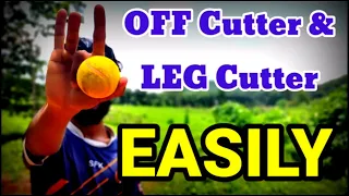 How to bowl OFF cutter and LEG cutter🏏 | tennis cricket |