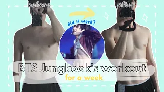 Glow up with me for 2021 | I tried BTS Jungkook workout for one week (how to glow up for 2021)