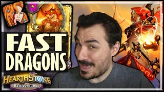DRAGONS IN A FAST GAME?! - Hearthstone Battlegrounds
