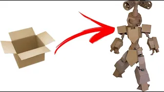 HOW TO MAKE LIFESIZE ROBOT METABBE FROM CARDBOARD AND MOVE JOINTS