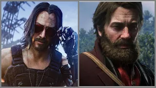 Cyberpunk 2077 Vs Red Dead Redemption 2 Side By Side Gameplay & Graphics Comparison