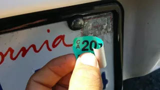 how to:  licence plate renewal sticker install