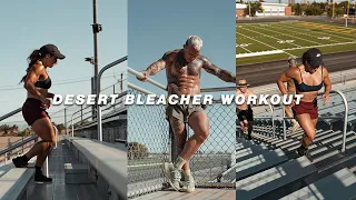 We Did A Bleacher Workout In The Desert... Try This Out  | Vegas Vlog Part 2