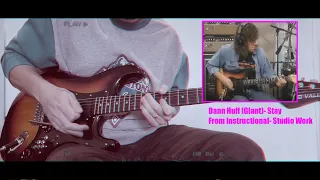 Dann Huff (Giant) Studio work - Stay ( Solo Cover), with Huffcaster