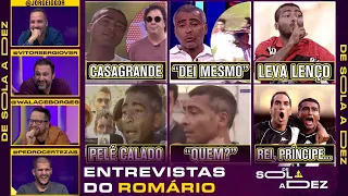 QUAL É A ENTREVISTA MAIS LENDÁRIA DO ROMÁRIO? REAGIMOS E CRAVAMOS! | DE SOLA A DEZ