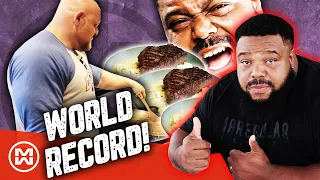 Feeding WORLD RECORD Holder Julius Maddox! (WORLDS BIGGEST BENCHPRESS)
