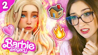 NEW HOUSE GOES UP IN FLAMES 💖 Barbie Legacy #2 (The Sims 4)