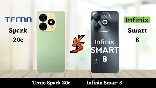 Tecno Spark 20c Vs Infinix Smart 8 - Full Comparison 2023