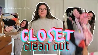 CLEANING OUT MY CLOSET...try no to cringe challenge
