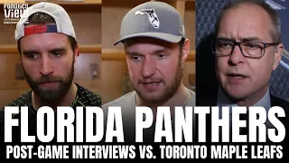Sasha Barkov, Aaron Ekblad & Paul Maurice React to Florida's Overtime Loss vs. Toronto Maple Leafs