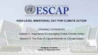 HIGH-LEVEL MINISTERIAL DAY: Opening Ceremony & Session 1