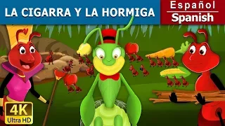 La Cigarra y La Hormiga | The Ant And The Grasshopper in Spanish | @SpanishFairyTales