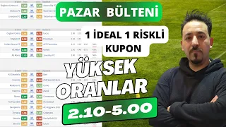 5 MAYIS PAZAR İDDAA TAHMİNLERİ - 7 Tahmin 2 Kupon