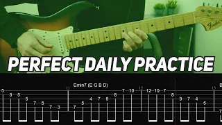 Perfect Daily Practice | Alternative Picking + Arpeggios + Fretboard Visualization