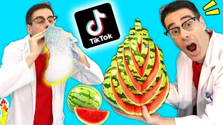 Probando TRUCOS y RETOS para hacer en casa | TIKTOK LIFE HACKS | El Gallinero de Mike