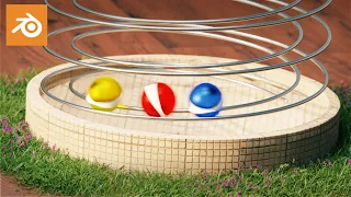 Blender Tutorial: Spiral Tower With Rolling Balls Animation