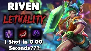 IS THIS EVEN LEGAL??? - Riven 1-Shot in 0.00 Seconds