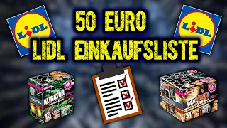 LIDL FEUERWERK EINKAUFSLISTE 2023/24 💥📝 50 EURO