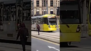 Manchester metrolink tram M5000 3078 by Manchester arndale shopping centre on the 08/08/2023