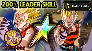 200% LEADER SKILL! 100% INT SSJ GT VEGETA LEVEL 10 LINKS! Dragon Ball Z Dokkan Battle