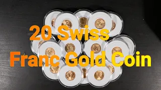 ✨ 20 Swiss Franc GOLD Coins    💰 TREASURE  💰