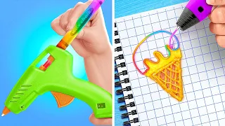 FANTASTISCHES MIT HEIßKLEBER & KÜNSTLERISCHE IDEEN! || Selbstgemachtes & Lifehacks von 123 GO Like!