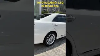 Bán Toyota Camry 2.5Q 2018 trắng Ngọc Trai đẹp chỉ 845 triệu tại Toyota Tân Cảng | Thu mua ô tô cũ