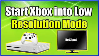 How to Start Xbox One Into Low Resolution Mode & Fix No Signal / Black Screen (Fast Method!)