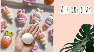 How to make air dry clay at home | porcelain air dry clay | Homemade clay