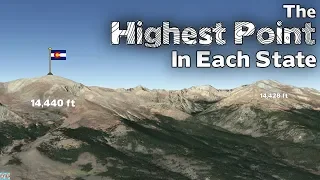 What is the Highest Point in Each State of the USA?