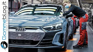 2021 Audi e-tron GT PRODUCTION ( e tron German Car Factory )