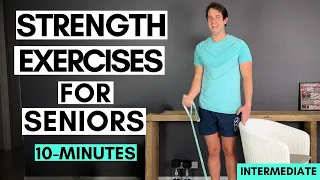 Strength Exercises For Seniors - 10 Minute, Upper Body (Bands And Weights)