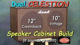 Dual Celestion Guitar Speaker Cabinet Build.  It sound's great!!!